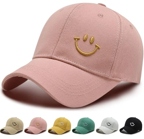 errcom Baseball Cap Damen Herren Baumwolle,Baseball-Mütze Unisex Verstellbar Basecap Sonnenschutz Baseballkappen Sport Cap Sonnenhut für Sport Reisen Draußen
