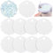 BENECREAT 10 placas de nombre de sublimación acrílica en blanco, tapa de taza de sublimación blanca, etiqueta de nombre personalizada, etiqueta de nombre de vaso para accesorios de decoración de tazas
