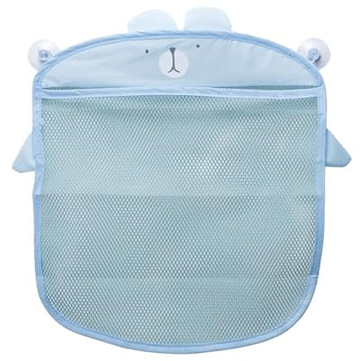 XPEX 1 pieza de red para juguetes de baño, red para juguetes para bañera, bolsa organizadora de juguetes para baño, bolsa de red para colgar almacenamiento de juguetes de baño (azul)