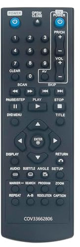COV33662806 Universal Remote Control Compatible for Lg DP540H DP542H DVD Player Remote Controller