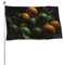 Bandiera arancione verde e gialla 88,9 x 149,9 cm bandiere da giardino a doppia faccia per esterni bandiere di benvenuto per cortile portico prato