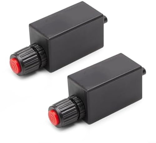 SMZhomeone Terrassenheizer, elektronischer Knopf, Terrassenheizer, elektronischer Zünder, Ersatz für Feuerstellen, Grills, Öfen, Kamine, 102 x 33 x 38 mm, 2 Stück