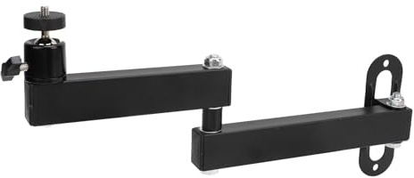 Yctze 1/4in Screw Projector Mount Ceiling Wall Bracket, Universal Foldable Metal Mount for TMY AuKing HAPPRUN Vankyo ELEPHAS NICPOW Projector and Others, Supports 360° Rotation