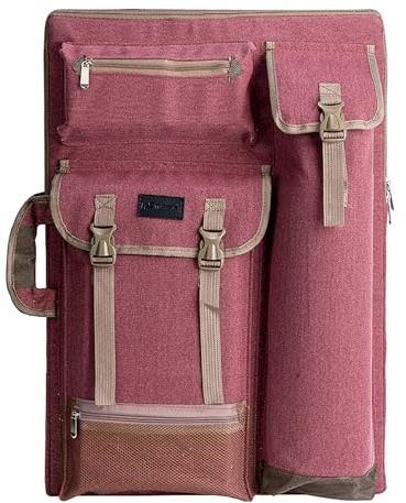 TRANSON Kunstmappe, Künstlerrucksack, Leinwandtasche, Groß 66 x 49,5 cm