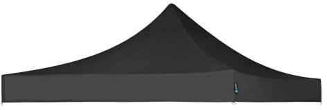 VONROC - Couverture Supérieure - Rechange pour Tente de Réception 3x3 - Jardin - Jeux - Marché Premium PT501XX - Imperméable - Protection UV 50+ - Noir