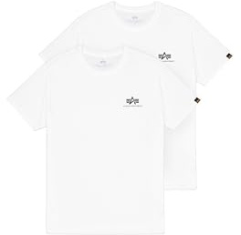 Alpha Industries Herren Basic T Small Logo 2 Pack T-Shirt (1er Pack)