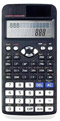 DAJASD Wissenschaftlicher Taschenrechner, 991EX Scientific Calculator mit 552 Funktionen, Wissenschaftsrechner mit Abdeckung für Schüler
