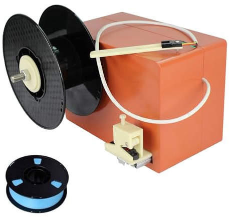Filament-Extruder für 3D-Drucker, Desktop-Spulenwickelmaschinen, 200 mm/min bis 600 mm/min Drahtwickelwerkzeuge, Filament-Recycling-Maschine, für Büro, Fabrik, Werkstatt(Fiber Winder)