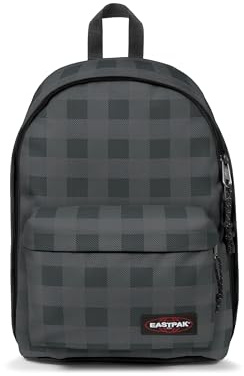 Eastpak Out of Office Rucksack 27L (44 x 29,5 x 22 cm), Laptopfach 13–15 Zoll, wasserabweisender Schul- & Arbeitsrucksack, robuster Tagesrucksack mit gepolsterten Trägern - CHECKER GREY