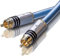 Oehlbach XXL Series 2 - High-End Stereo Audio Cinchkabel (Made in Germany, mehrfach Schirmung, HPOCC Kupfer, RCA Stecker) - 2 x 2 Meter blau