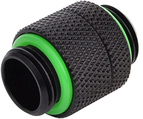 BitsPower Adapter gerade G1/4 Pouces AG auf G1/4 Pouces AG - drehbar, Schwarz