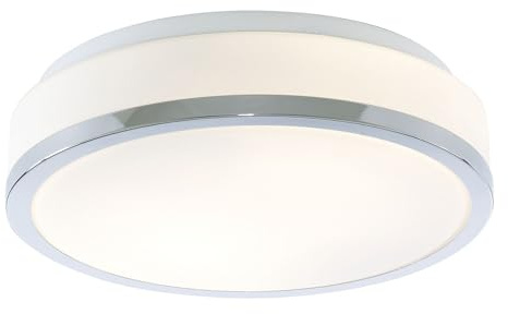 Deckenleuchte 2-flammig Größe: 28cm, Farbe (Schirm): Chrom