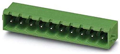 PHOENIX CONTACT MSTBA 2,5/3-G-5,08-RN Leiterplattengrundleiste, Grün, 2.5mm² Nennquerschnitt, 3 Anzahl der Anschlüsse, MSTBA 2,5/..-G-RN Artikelfamilie, 5.08mm Rastermaß, 50 Stück