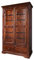 MASSIVMOEBEL24.DE Oxford Kleiderschrank Akazie 108x64x180, Farbe:Dunkelbraun lackiert, Größe:108x64x180 cm (BxTxH)