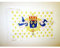 AZ FLAG - Drapeau Royaume de France Cœur de Jésus - 45x30 cm - Pavillon Royaliste Ancien Régime Sacré Cœur - Roi 100% Polyester Avec Deux Cordelettes - 20g