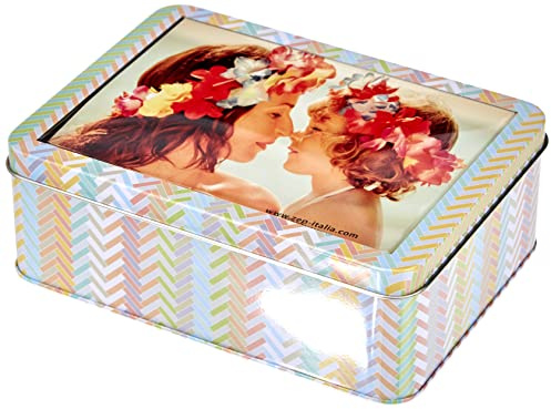 Zep Metal Photo Box for 6 x 4-Inch Photo, Multi-Colour