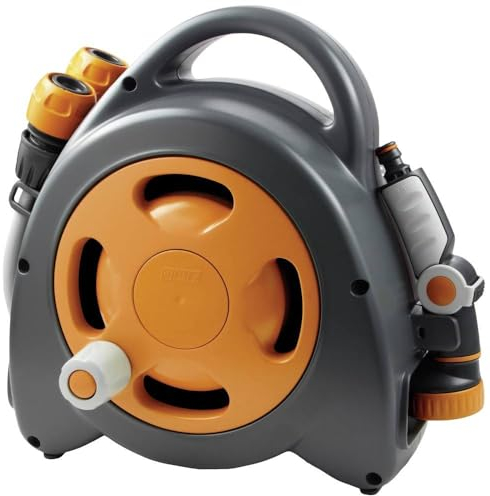 GF 80005608 Schlauchwagen aquabag Maxi mit Kupplungen und-Wasserdüse 16,5 m – orange