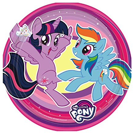 amscan Pappteller Child My Little Pony, 18 cm