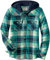 Legendary Whitetails Damen Lumber Jane Hooded Flannel Shirt Hemd mit Button-Down-Kragen, Frozen River Plaid, Klein