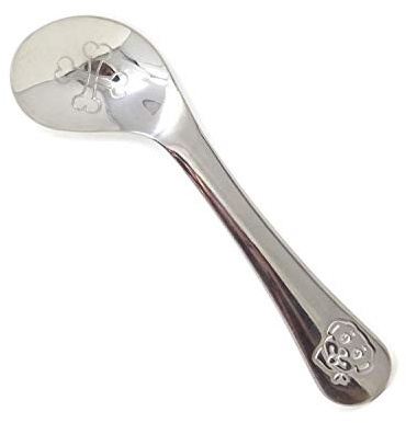 Honbay Cuchara de ejercicio curvada de acero inoxidable para mano derecha (hueso de perro)