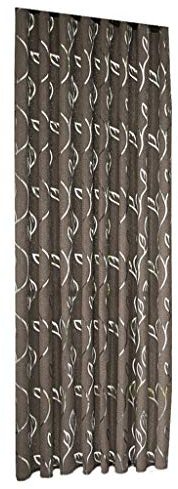 Xmiral Türvorhang Blätter Gedruckte Ösen Thermo Vorhang Verdunklungsvorhang Gardine(Kaffee,100x200 cm)