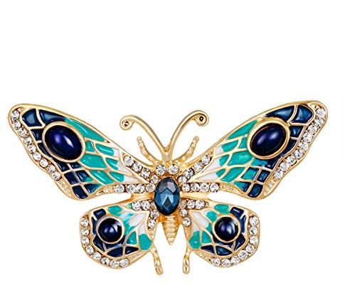 Mecool Butterfly Brooch Palace Rétro Pin Corsage Broche Papillon Pin Badge pour les femmes et les filles