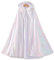 Proumhang Mädchen Kapuzenmantel Zwei Lagen Cape Glitzernde Pailletten Mantel Kinder Mädchen Halloween Weihnachten Karneval Kindertag Prinzessin Geburtstag Party Cosplay Kostüm Weiß L