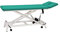 Behandlungsliege pader.eco fresh 2.0, Breite 68cm, elektrisch höhenverstellbar mit Handschalter, Gestell weiß, Radachshebesystem, Nasenschlitzeinsatz (15 - Agave)