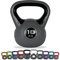 MSPORTS Kettlebell 2 – 20 kg inkl. Übungsposter Kugelhantel (18 Kg - Black)