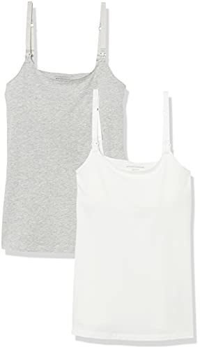 Amazon Essentials Donna Canotta Adatta per maternità E Allattamento con Spallini Regolabili E Reggiseno Integrato