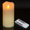 Ymenow LED Kerzen mit Fernbedienung, 1 Stk 15,2cm Stumpenkerzen LED Kerzen Flackernde Flamme Echtwachskerzen mit Timerfunktion für Deko Schlafzimmer Wohnzimmer Garten Hochzeit Muttertagsgeschenk
