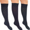 Infinity 6 Paia Calze Lunghe Donna a pois fantasia in Caldo Cotone 100% Morbide di qualità elasticizzate (Lunghe a Puntini)