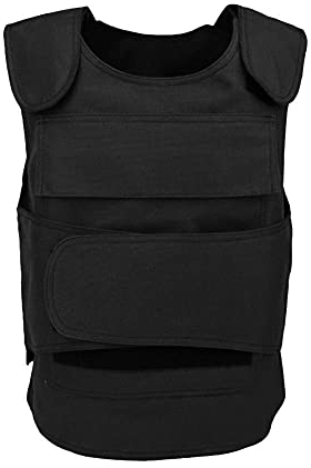 Pudera Chaleco Táctico Ropa Resistente a Las puñaladas Escamas de Pescado Chaleco táctico Desgaste del Equipo de protección Equipo de Entrenamiento Militar al Aire Libre para Adultos Negro Talla única