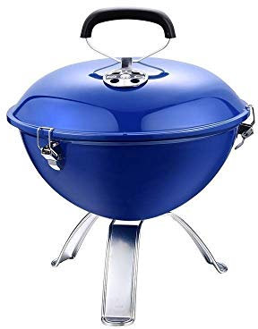 Barbecue à charbon portable Barbecue à charbon de bois Grilles d'extérieur Grille ronde de contrôle Tailgating Patio Arrière-cour Camping Grille de cuisson en acier Go-anywhere (Color : B) little