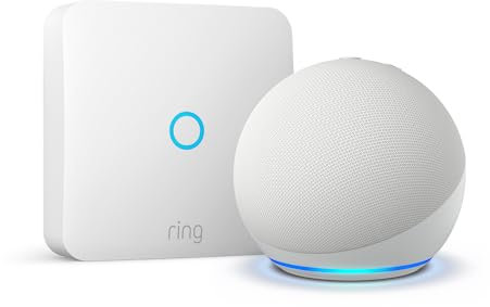 Echo Dot (5.ª generación, versión de 2022) + Ring Intercom de Amazon | La combinación ideal para un hogar más inteligente