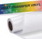 HTVRONT Plotterfolie Textil -30.48CM ×152.4CM(12IN ×5FT) Weiß Glitzer Flexfolie Plotter Textil,Glitzer Weiß Flexfolie für T-Shirt und Kleidung