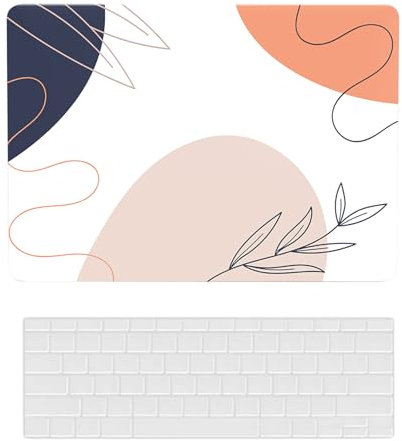 Custodia Compatibile con Macbook Air 11 pollici 2015 2014 2013 2012 2011 2010 A1370 A1465, Case Rigida Protettivo Plastica Copertina & Tastiera Cover, Foglie