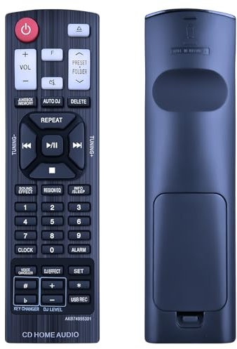 GOUYESHO Telecomando di ricambio AKB74955301 per LG Home Audio SystemCM8460 CM9760 CM9960 OM5560 OM7560 CM8360