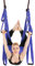 Anti-Schwerkraft-Aerial-Yoga-Fitness-Hängematte, Höhenverstellung, Hängende Griff-Inversions-Swing-Sling-Hängematte für Entspannendes und Verletzungsfreies Training (PURPLE)
