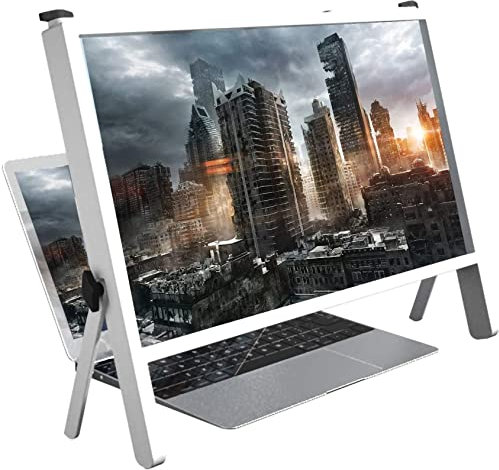 Laptop-Bildschirmvergrößerung、Ständer faltbar, Laptop-Bildschirmlupe für Sehbehinderte, geeignet für Handys und Laptops, unverzichtbar für Senioren