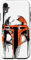 Hülle für iPhone XR Star Wars Boba Fett Helm Farbe Drip White