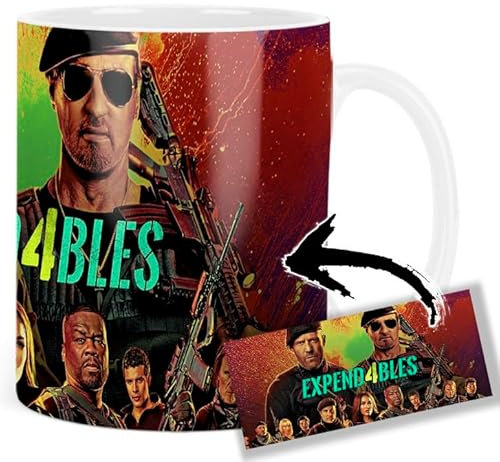 Expend4bles The Expendables Sylvester Stallone Jason Statham Megan Fox Tasse Keramikbecher Mug