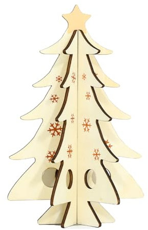 Wooden Christmas Tree Mini, Christmas Table Decorations Centerpiece Crafting Xmas Tree Small Christmas Tree Desk Wooden Plaque Ornaments, Christmas Advent Calendar Gifts for Kids Girls Boys