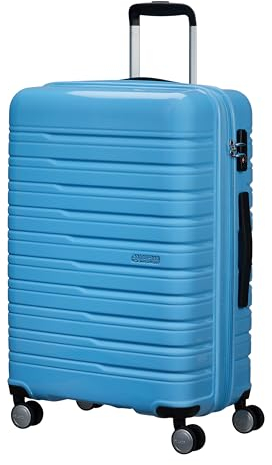 American Tourister Flashline Pop - Spinner M, Expandable Suitcase, 67 cm, 69/75 L, Blue (Cloudy Blue)