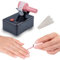 Nail Polish Shaker Machine, Nail Lacquer Shaker, Nail Gel Polish Mixer, Model Paints Shaker Vibrating Screen 3200 Shakes/Min Lash Varnish Bottle Glue Shaking Machine for Nail Art Tattoo Ink Silver