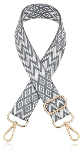 MEXRUMI 1 Stück Riemen Für Umhängetasche Gurt Für Bauchtasche Taschenband Schulterriemen Für Taschen Breiter Schultergurt Für Taschen Taschenband Für Umhängetaschen Gitarren Segeltuchtaschen(Grau)