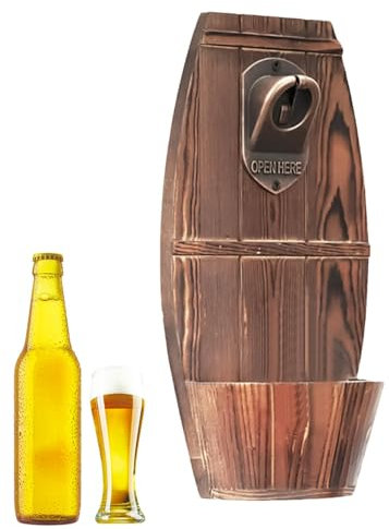 Vintage Beer Bottle Opener, Wooden Beer Opener, Bar Decoration Bottle Opener, Cap Collector Catcher, Beer Barrel Bottle Opener, Keg Bottle Opener, Bottle Opener, Home Bar Accessories