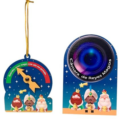 Decoración Navideña de Reyes Magos, Colgante y Cámara de Fotos (Reyes Magos)