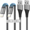 iPhone Charger Cable 3M 2Pack, MFi Certified USB to Lightning Cable 3M Extra Long iPad Charging Cord Lightning Cord Fast Charging Nylon iPad Charger Lead Wire for iPhone 14/13/12/11/XR/XS/X/8/7/6/5