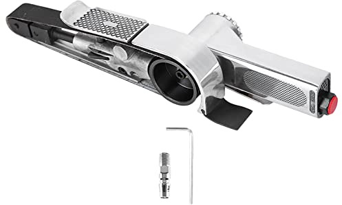 Culnflun Levigatrice a nastro pneumatica industriale Levigatrice a nastro 16000 giri/min 10 * 330mm 20 * 520mm per la movimentazione di parti di saldatura (20 * 520 mm)